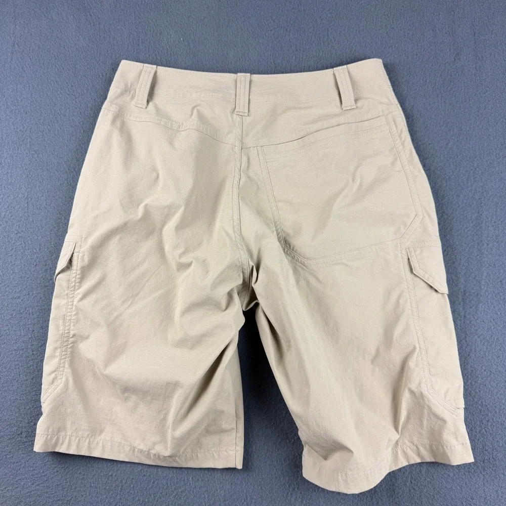 Under Armour Fish Hunter Cargo Shorts Men's 28 Beige Heatgear Hiking Wicking